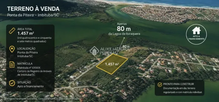 Terreno com 1457 m² na Ponta da Piteira, Ibiraquera