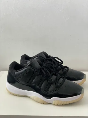 nike air jordan 11 low 72-10 original couro premium