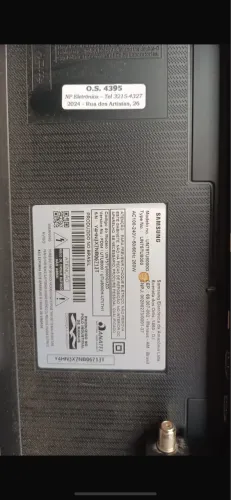 Tv 75 polegadas Samsung tela quebrada