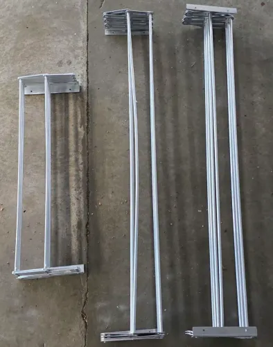 Varal de roupa alumínio para apartamento tamanho 60 cm e 100 cm