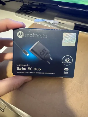 Carregador Turbo Motorola 50w ( novo)