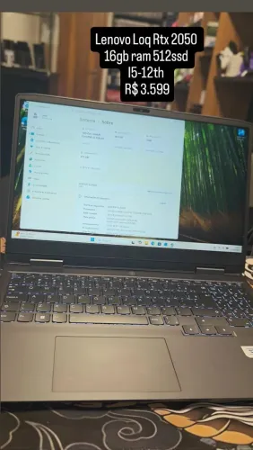 Notebook gamer Loq Rtx 2050