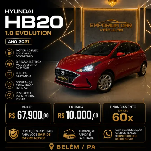 Hyundai HB20 Evolution 1.0 Flex 12V MEC 2021