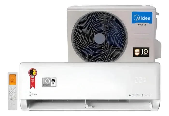 Ar Condicionado Split 12.000 BTUs Inverter AI Ecomaster Q/F Midea - Quente e Frio 