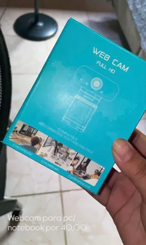Webcam seminova nunca usada!