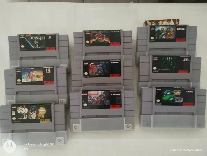 Coleção de Super Nintendo tudo original!! Tenho mais alguns jogos e outro game q vai junto