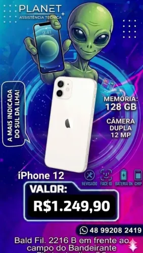 iPhone 12 branco 128 GB 