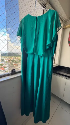 Vestido de Festa Luxo Márcia Morais Verde Longo