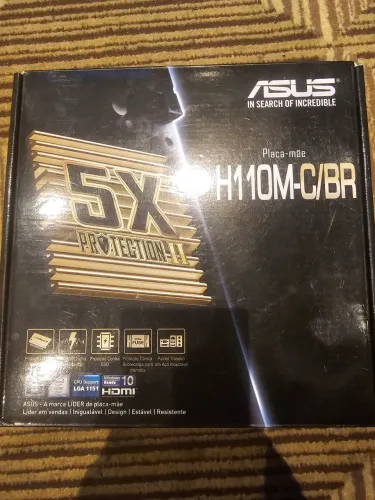 Kit Placa Mãe Asus H110M-C + Processador i5-6500
