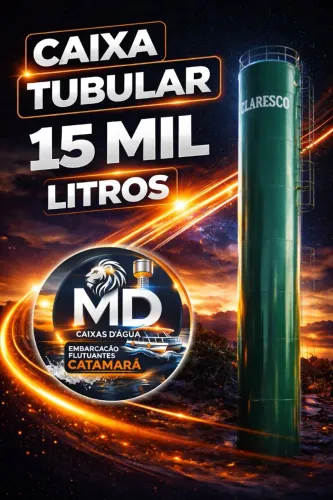 Caixa D'água tubular 15.000 mil litros 