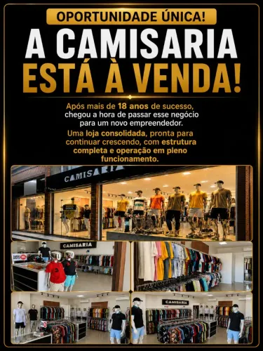 VENDE-SE LOJA DE ROUPAS - NEGÓCIO PRONTO PARA FATURAR