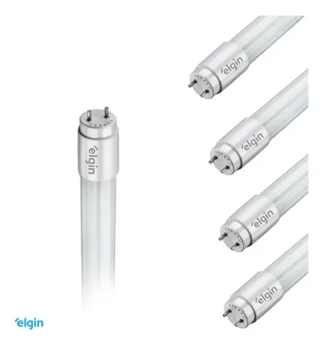 Kit 5 Lâmpadas Tubular T8 Elgin Led 20w 120cm 6500k