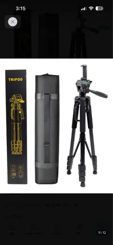 Tripé profissional 1,80m + suporte celular - novo lacrado