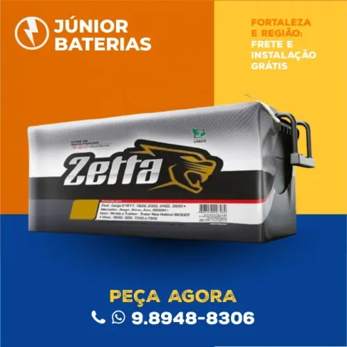 Bateria 150 amperes zetta de caminhão