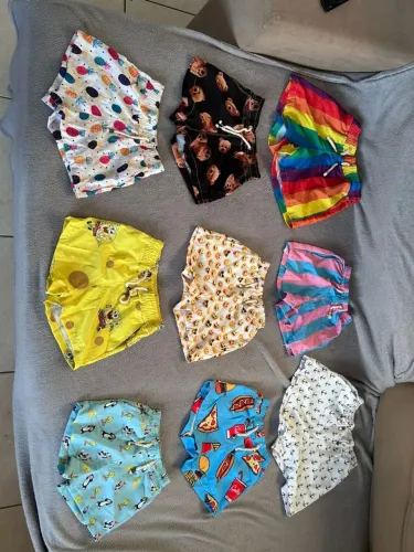 Bermudas infantil, masculino e feminina