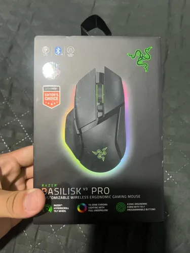 Razer Basilisk V3 Pro 35K Preto Mouse Gamer Sem Fio Ergonômico Chroma RGB