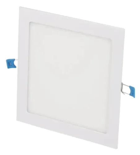 Luminária Ourolux Plafon Led de Embutir 18w 6500k Quadrada Estrutura Branco - NOVA