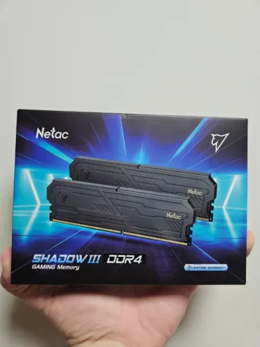 [Novo/Lacrado] - Memória RAM Netac Shadow III DDR4 Gaming 16GB (2x8GB) - Preta