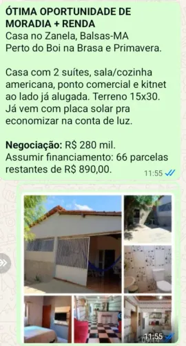 VENDE-SE CASA EM BALSAS - MA