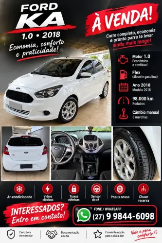 Ford KA 1.0 SEL Tivct Flex 5P 2018