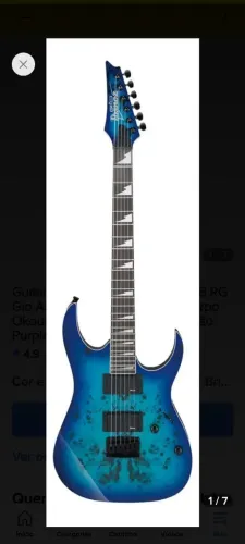 Guitarra Ibanez GIO GRGR221PA Aqua Burst - Nova