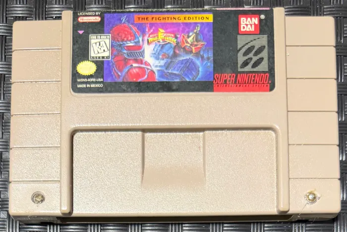 Power Rangers The Fighting Edition Original SNES Americano BANDAI Raro