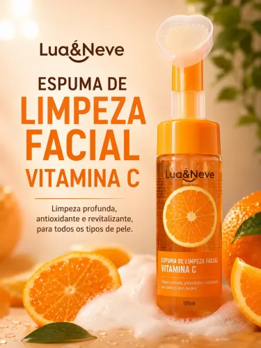 Espuma de Limpeza Facial Lua&Neve Vitamina C 150ml