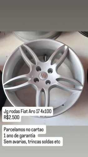 Jogo de rodas aro 17 Fiat stilo/dualogic 4x98