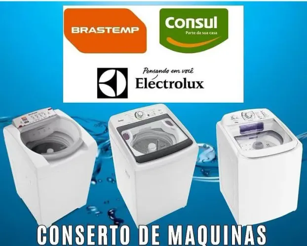 Conserto de máquina de lavar não cobramos visita 