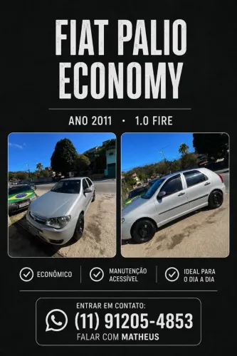Fiat Palio 1.0 Economy Fire Flex 8V 4P 2012