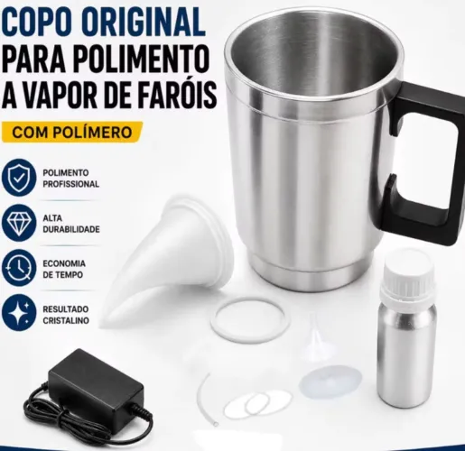 Kit de polimento de farol a vapor, extrema durabilidade, kit completo pronto pra tra