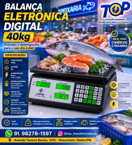 Balança 40kg Digital (novas com garantia)