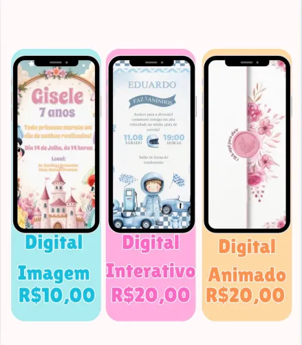 Convite digital - interativo 
