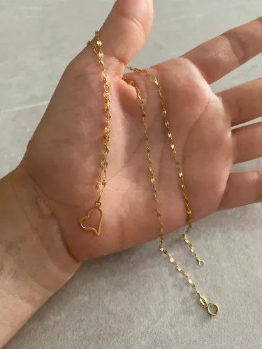 Colar de ouro 18k com pingente 