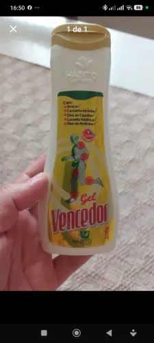 Gel Massageador Vencedor (Excelente para dores articulares e Aliviante pós Treinos) 02 uni