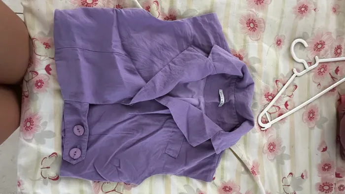 Blusa croped chocoleite
