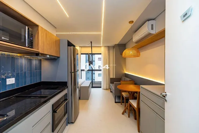 Studio Mobiliado com 1 quarto, 28 m², aluguel por R$ 2.475/mês