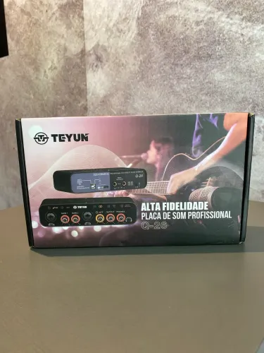 Interface Áudio Teyun Q26 2 Canais Profissional 384khz Usb