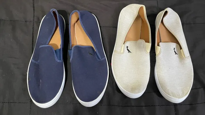 Kit 2 Pares de Tênis Slip On (Estilo Reserva - Primeira Linha) - Tamanho 43