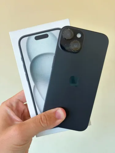 iPhone 15 128GB Preto - Bateria 86% - Todo original - Nunca aberto - Cartao ate 18x