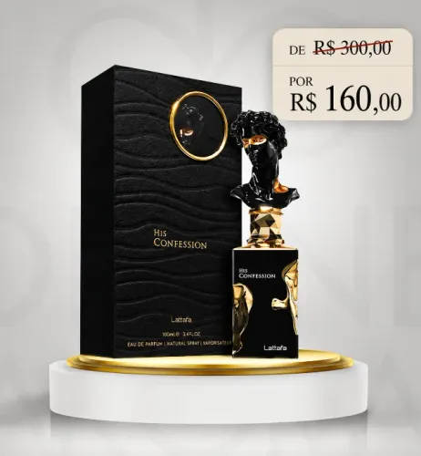 Perfume Árabe His Confession EDP 100ml - Original (Pronta Entrega)