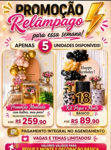 Decoração e pegue e monte