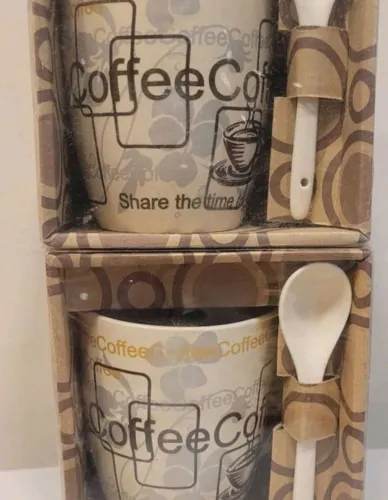 Par de canecas "café"