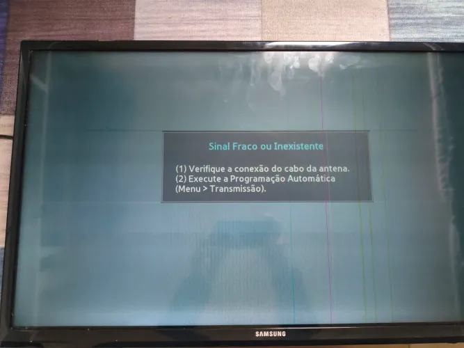 Tv Samsung 32 - UN32FH4205G - Defeito em tela
