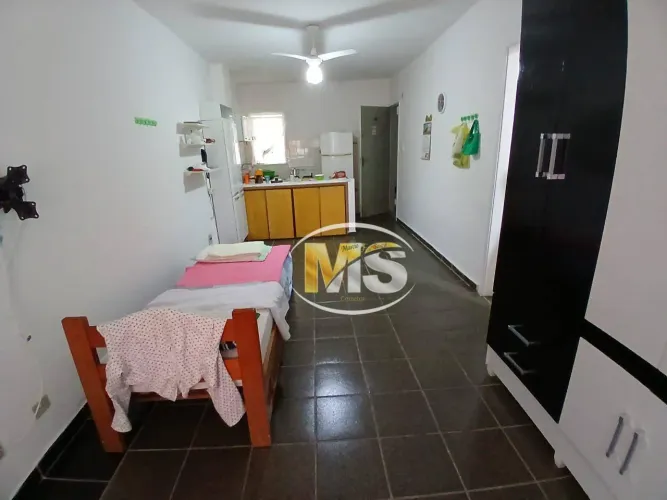 Kitão 1 dormitório para alugar, 28 m² por R$ 1.500/mês - Aviação - Praia Grande/SP