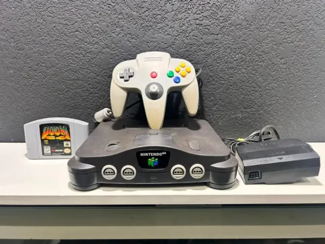 Nintendo 64 Original + Doom 64 + Kit Completo