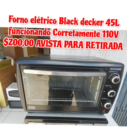 Forno elétrico black decker 45L
