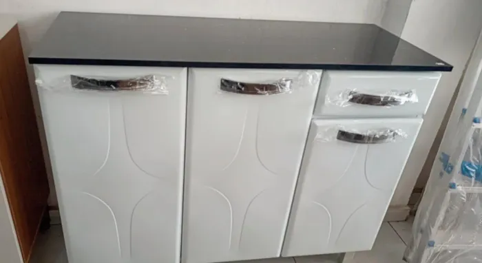Balcão de Cozinha em Aço -Entrega/Montagem Grátis....