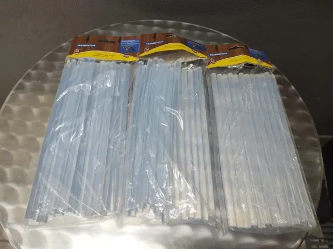 Silicone Bastão 11 X 300mm Grosso Tramontina 500g Cola Quente