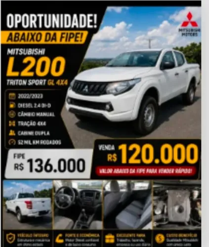 TRITON L200 ANO 2023 CONSERVADO